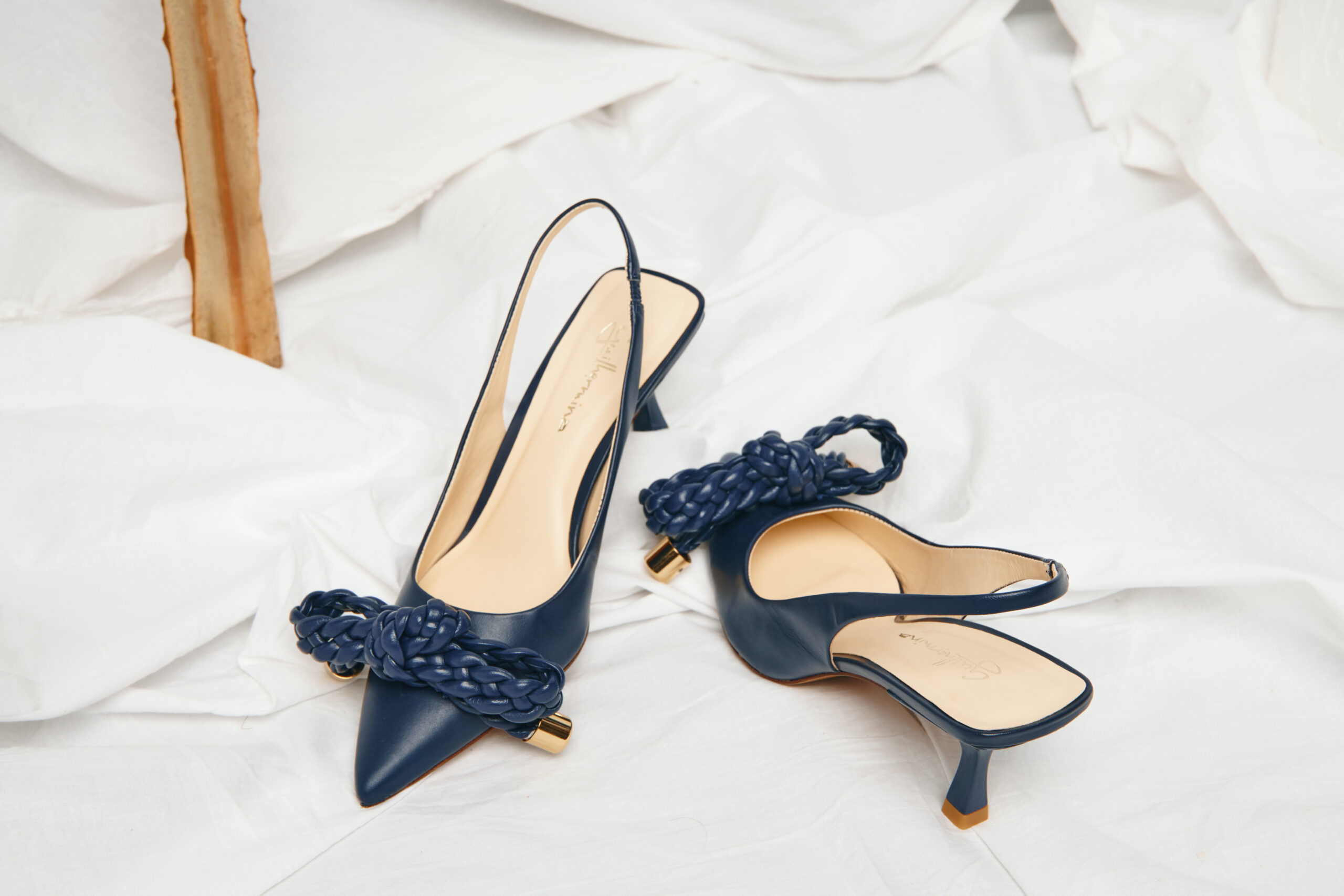 Navy Blue Kitten Heels UmZee