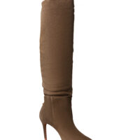 Olive suede boots