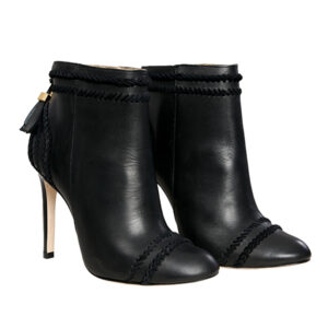 Leather Booties with tassels