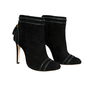 Suede Booties with tassels