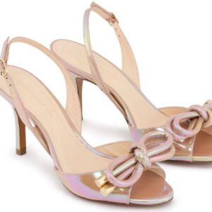 Metalic Pink Joseffina leather sandals