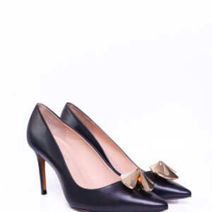 Botle heels with gold fortune cookie