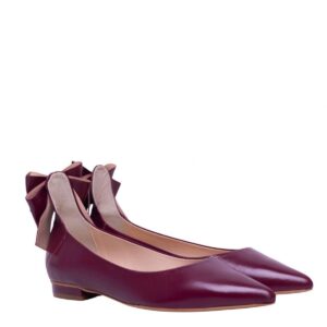 Burgundy Siena Flats
