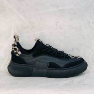 Leopard Noir Sneakers