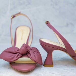 Mulberry Leather Kitten Heels