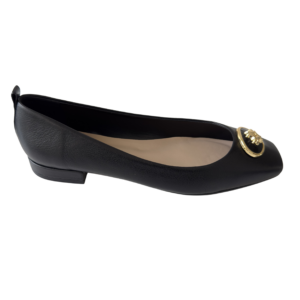 Black Verona Charm Flats