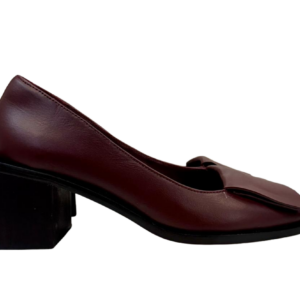 Burgundy Atelier Block Heel